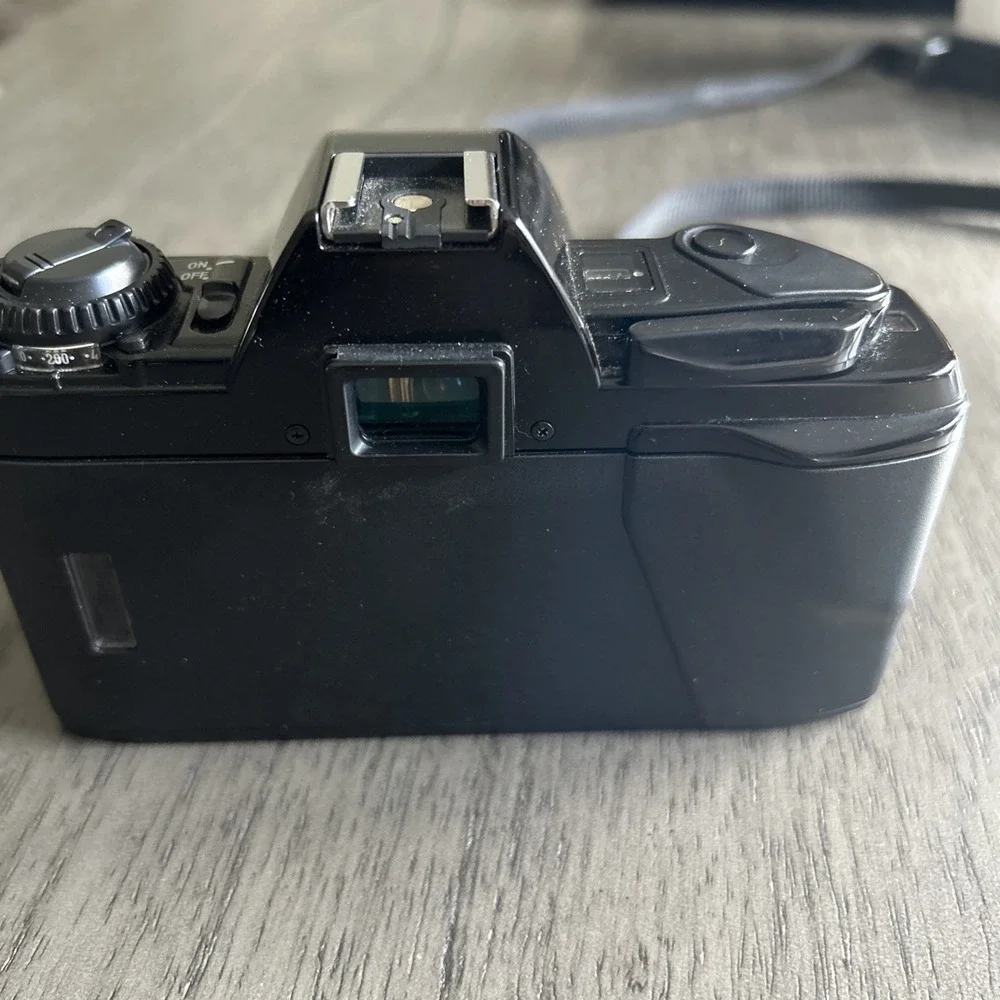 Minolta X-370n 35mm Film Camera MD 50mm f/1.7 Lens Auto Winder Grip READ As Is